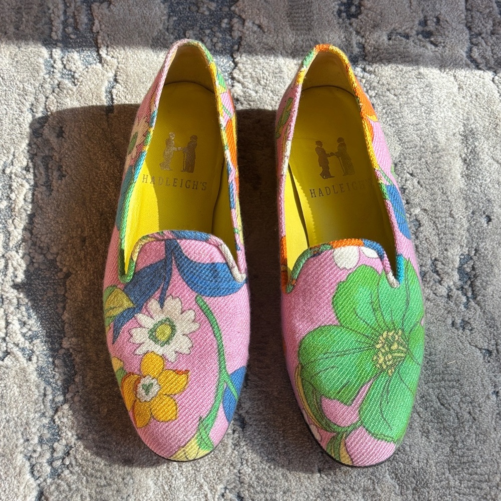 Hadleigh’s Floral Pink and Green Women's Shoes
